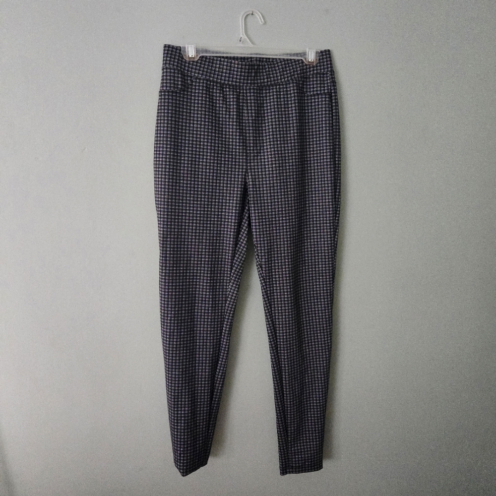 Philosophy Grey Black & White Checquered Pants, size Medium